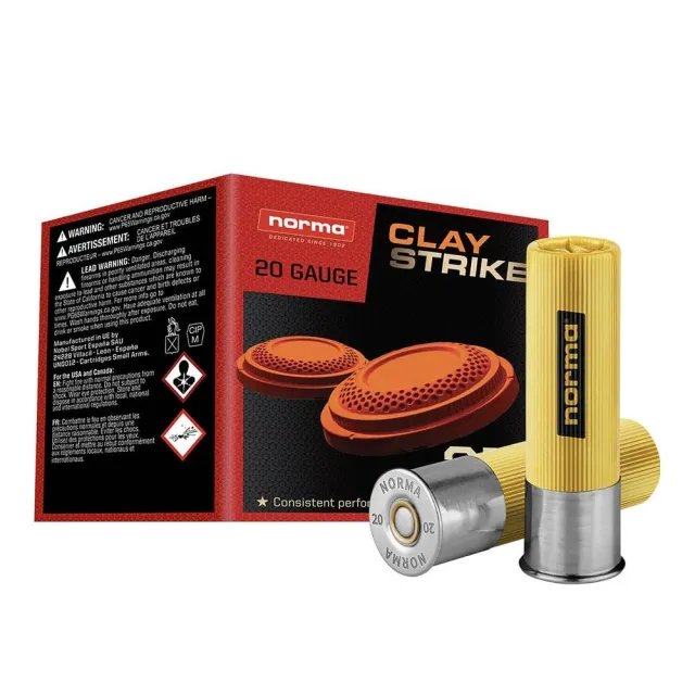 Norma CLAYSTRIKE Shotshells 20ga 2-3/4 7/8oz 1250 fps #8 25/ct - Norma for sale at Smoke Wagon Firearms