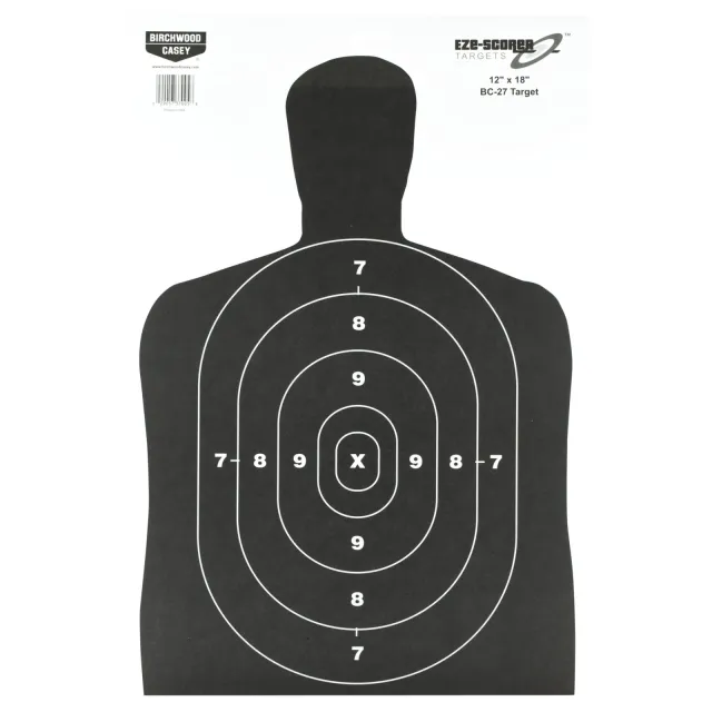 Birchwood Casey EZE-Scorer BC-27 Silhouette Paper 12x18 100 Pack - Birchwood Casey - 12" X 18"