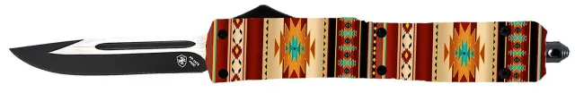Templar Knife Slim OTF Red Saddle Blanket 2.75 In Black Blade - Templar Knife