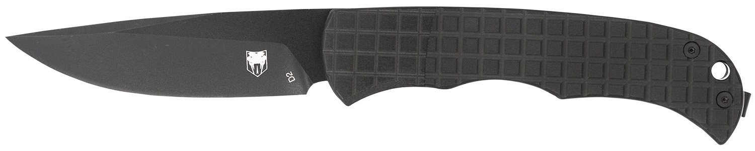 CobraTec CTCLNHRBLK Cyclone 3" D2 Blade Black Aluminum Handle Knife - CobraTec Knives