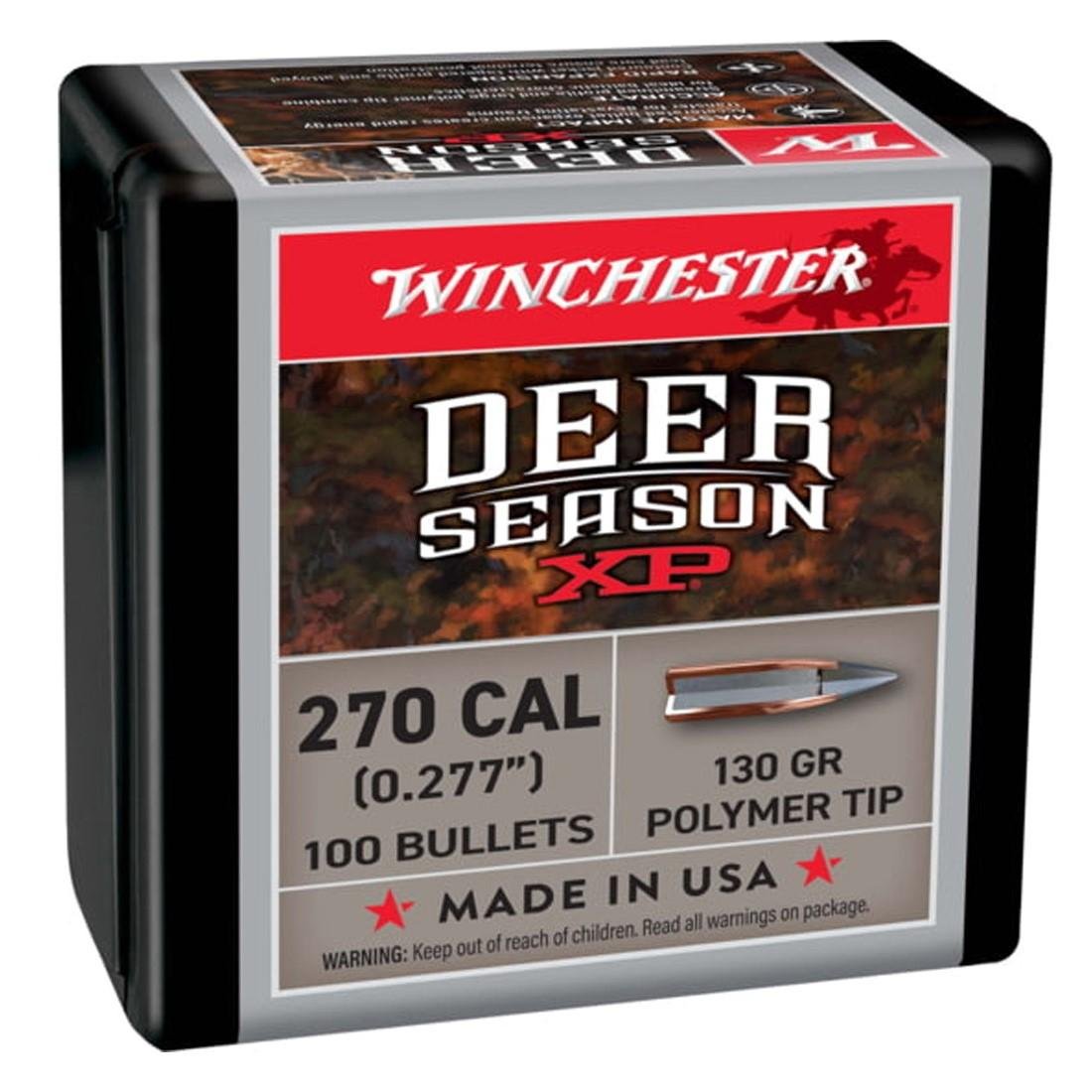 Winchester Deer Season XP Rifle Bullets 270 cal 130 gr 100/ct - Winchester - .270