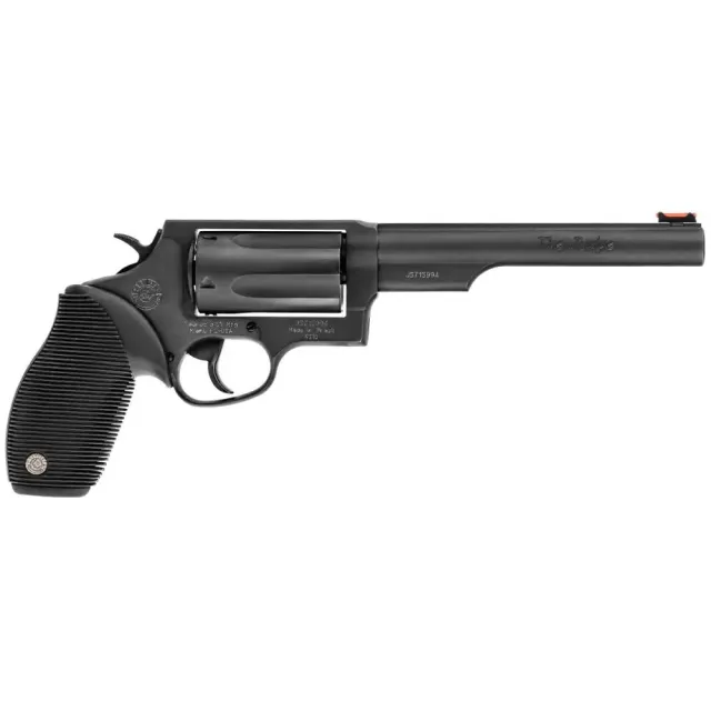 Taurus 2441061T Judge Revolver, .45/.410 Caliber, 6.5" Barrel, 5-Round Capacity, Ribber Grip, Matte Black Finish - Taurus International Manufacturing, Inc. - 410 Bore | 45 Colt