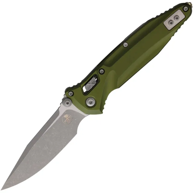 Microtech SOCOM Delta 4 In Spearpoint Stonewash OD Green Ram-Lok - MICROTECH for sale at Iron and Lace