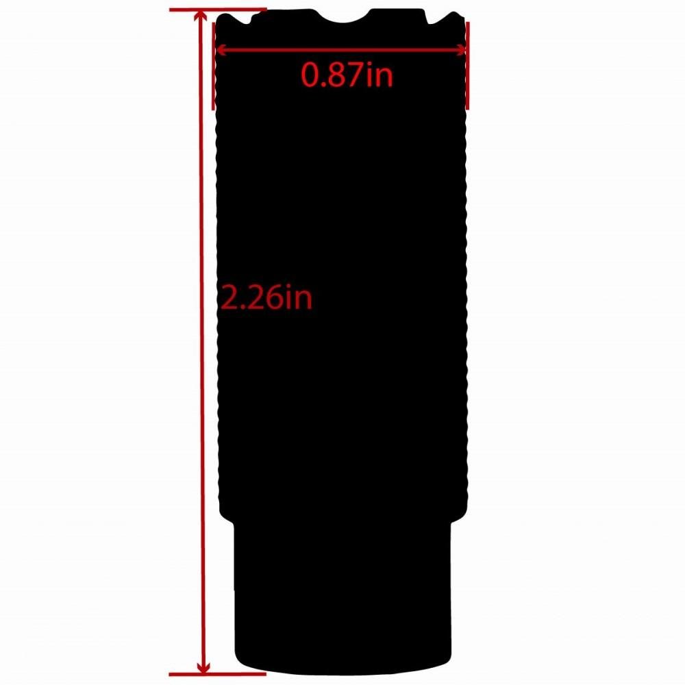 TacFire Linear Compensator Sound & Concussion Forwarder .308 5/8x24 Black - TacFire - 308 Win,7.62 NATO
