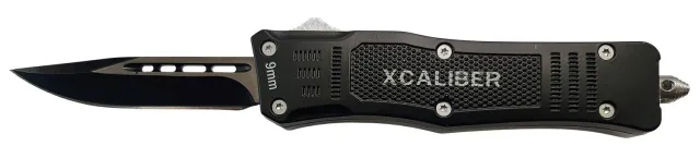 Buy Xcaliber 9mm OTF Drop Point Knife 2.75in 440C Black Blade online