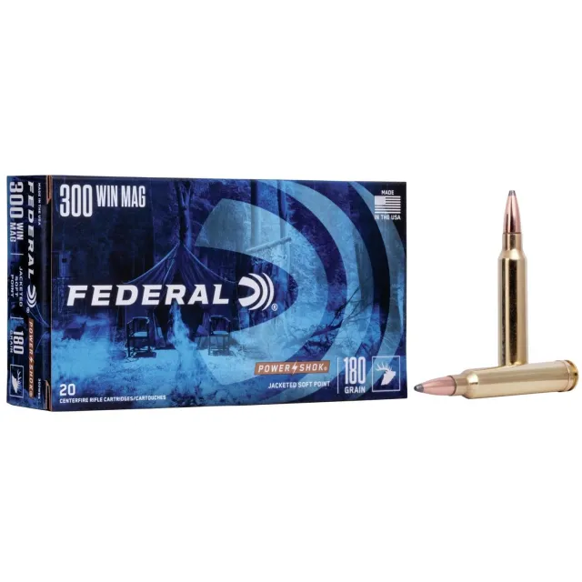 Federal 300WGS 300 Win Magnum 150 Grain Jacketed Soft Point 20 Rounds - Federal Premium Ammunition - 300 Win Mag