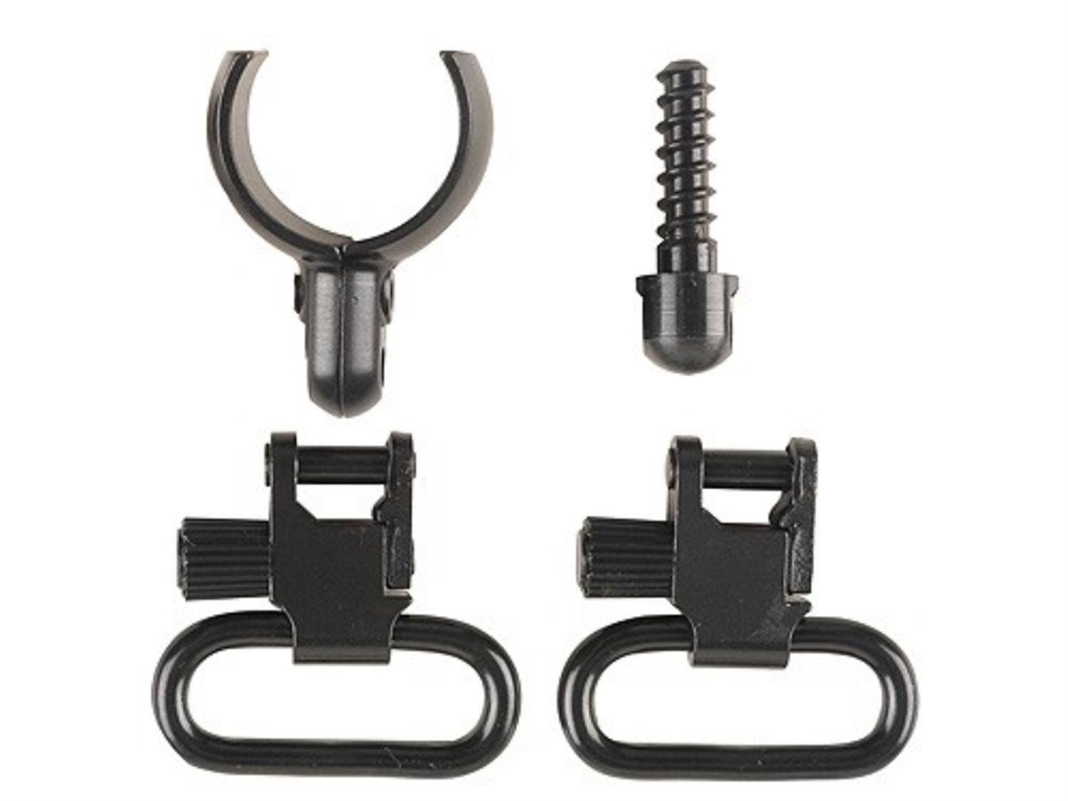 Uncle Mike's 15932 Magnum Band Swivel Set 12 Gauge Steel Blued 1 Inch - Uncle Mike's - 1"