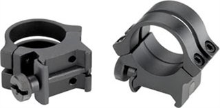 Weaver 49046 Quad Lock Rings 1 Inch Medium Matte Black Aluminum - Weaver - 1"