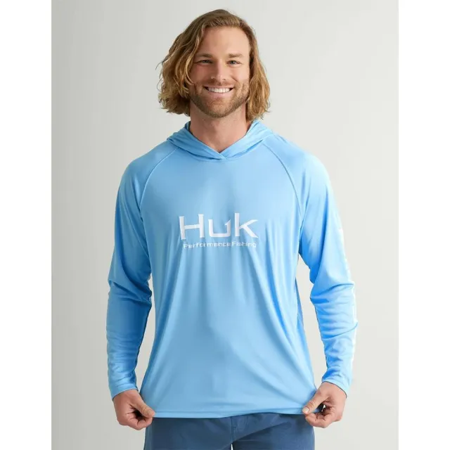 Buy Huk H1200525-420-XXL Vented Pursuit Hoodie Marolina Blue 2XL UPF 50+ online