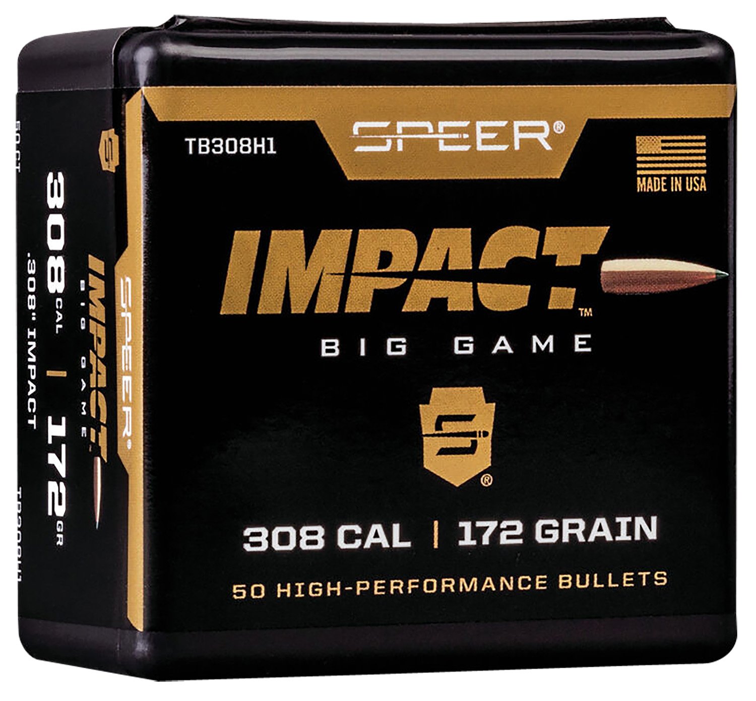 Speer TB308H1 Impact 30 Cal 172gr Polymer Tip Bullets 50ct - Speer - 30 Caliber