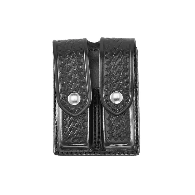 Aker Leather Double Magazine Pouch Brown Leather Ambidextrous