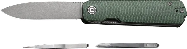 CIVIVI C21004A-1 Sendy Green Micarta 2.83in SW Drop Point Knife - CIVIVI Knives