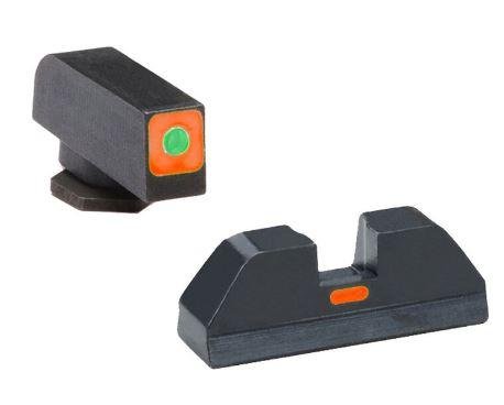 AmeriGlo GL-626 Green Tritium Orange Rear Sight Glock Gen 1-4 - Ameriglo