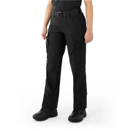 First Tactical W V2 EMS Pants Ripstop Black 12R 4Way Stretch Cargo - First Tactical