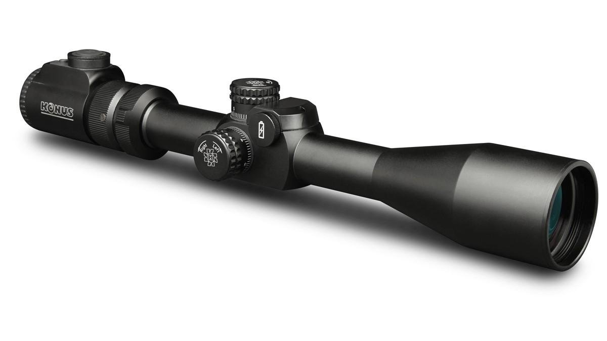 Buy Konus Pro-EL30 6-24x50mm Illuminated LCD Scope, 10 Interchangeable Reticles, Waterproof, Fogproof, Shockproof, Parallax Wheel, Red Illumination, 30mm Tube online