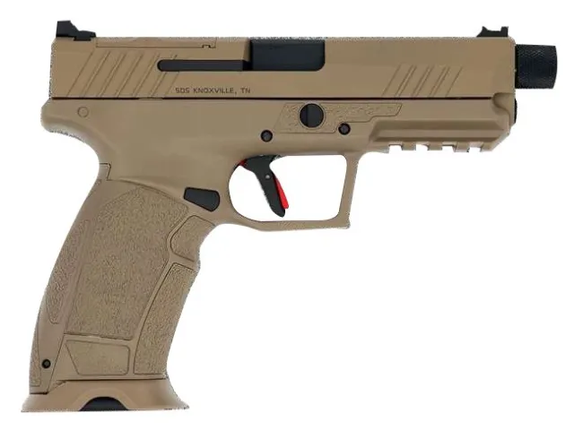 SDS Imports PX-9 Gen 3 Duty 9mm, 4.69" Threaded Barrel, Flat Dark Earth, Striker-Fired, RMR Cut, Glock-Style Sights, Sig 226 Magazines, 20rd & 18rd, IWB Holster - TISAS - 9MM for sale at Dahlonega Armory