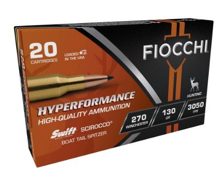 Buy Fiocchi 270SCA Hyperformance .270 Win 130gr Swift Scirocco II 20 Rounds online