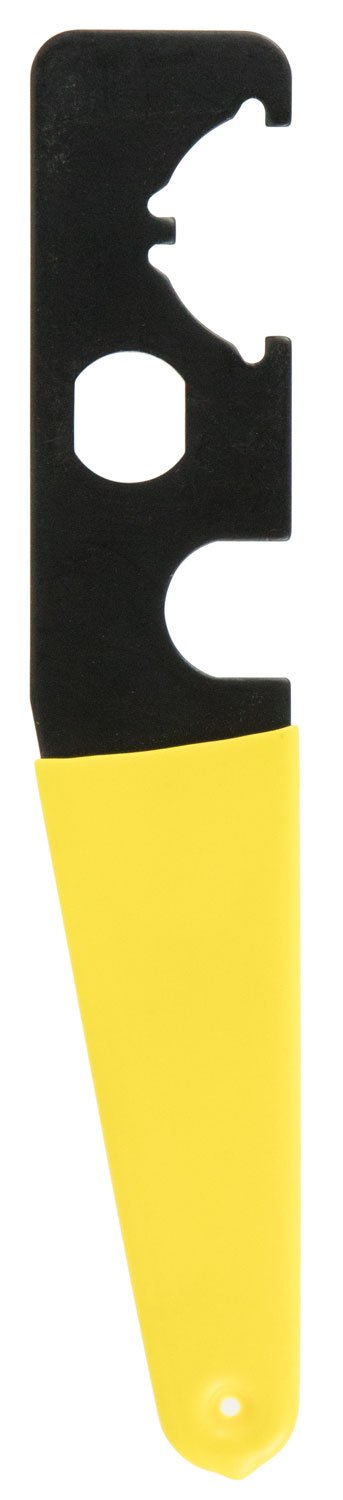 TacFire TL006 Armorer's Stock Wrench Black/Yellow Steel Rifle AR-15 Rubber Handle - TacFire