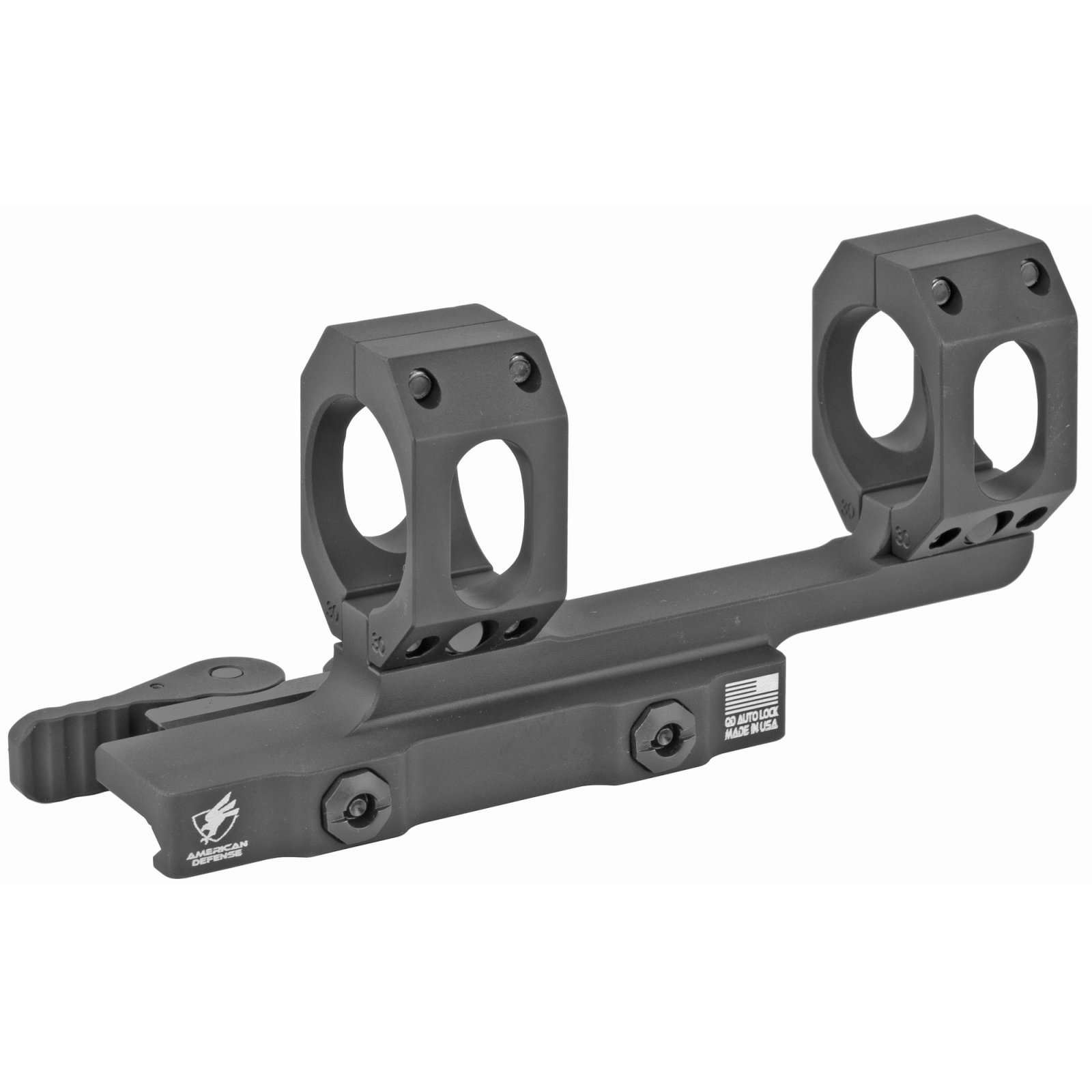 American Tactical Imports AD-RECON-30-STD 30mm Cantilever QD Lever Black - American Tactical Imports