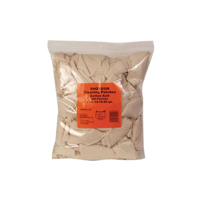 Southern Bloomer Shotgun Cotton Cleaning Patch, 3"x 3", 500/pack - Southern Bloomer