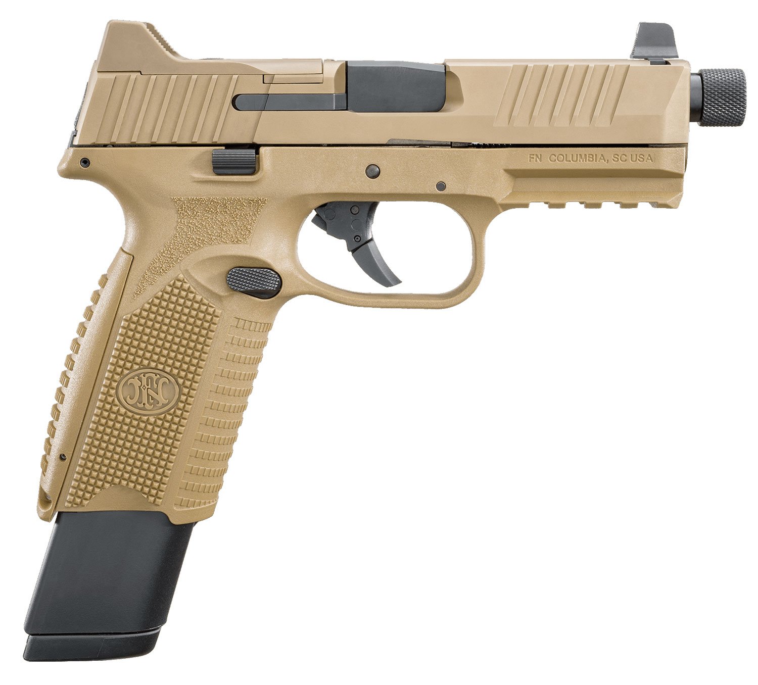 Buy FN 509 Tactical 9mm 4.5in Threaded Barrel Flat Dark Earth 24rd Capacity online