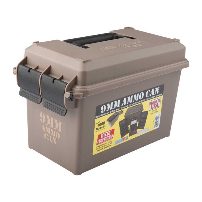 Buy MTM ACC9 9mm Ammo Can 1000 Round, Dark Earth, 10 P-100-9s Boxes online