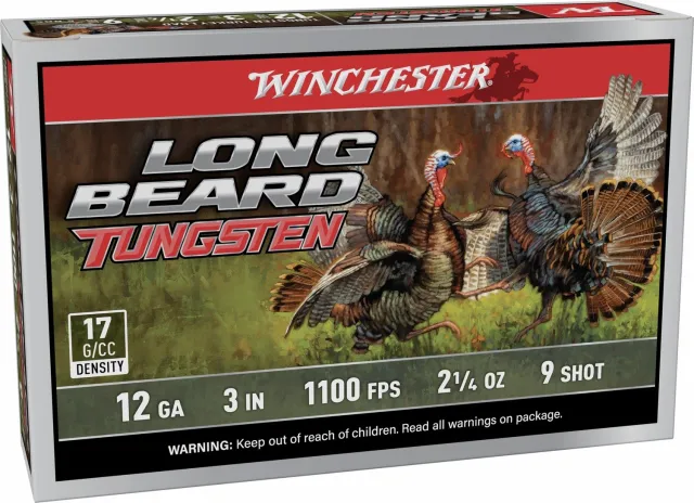 Winchester Long Beard TS17 12GA 3in 2.25oz #9 1100fps 5ct - Winchester - 12 GAUGE