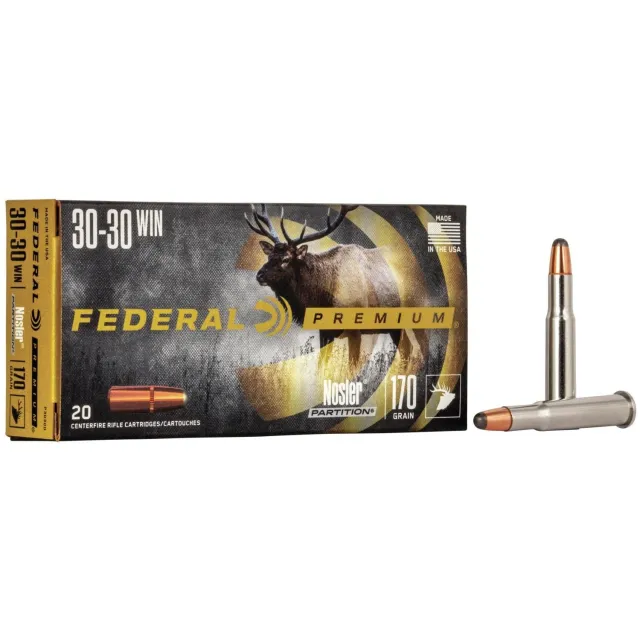 Buy Federal P3030D 30-30 Win 170 Grain Nosler Partition 20 Rounds per Box online