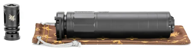 Griffin GAM4SDLW 22Cal Black Tubeless Suppressor - Griffin Armament - 5.56 NATO for sale at Gun Club HQ