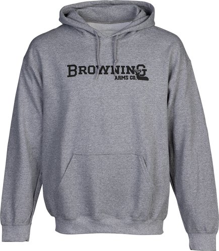 Browning Backfence Hoodie Heather Gray 5030026904 - Browning