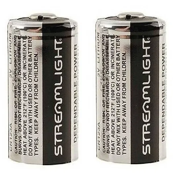 Streamlight CR2 Lithium Batteries 2 Pack Fits TLR-3 Tactical Light 750 - Streamlight - 750