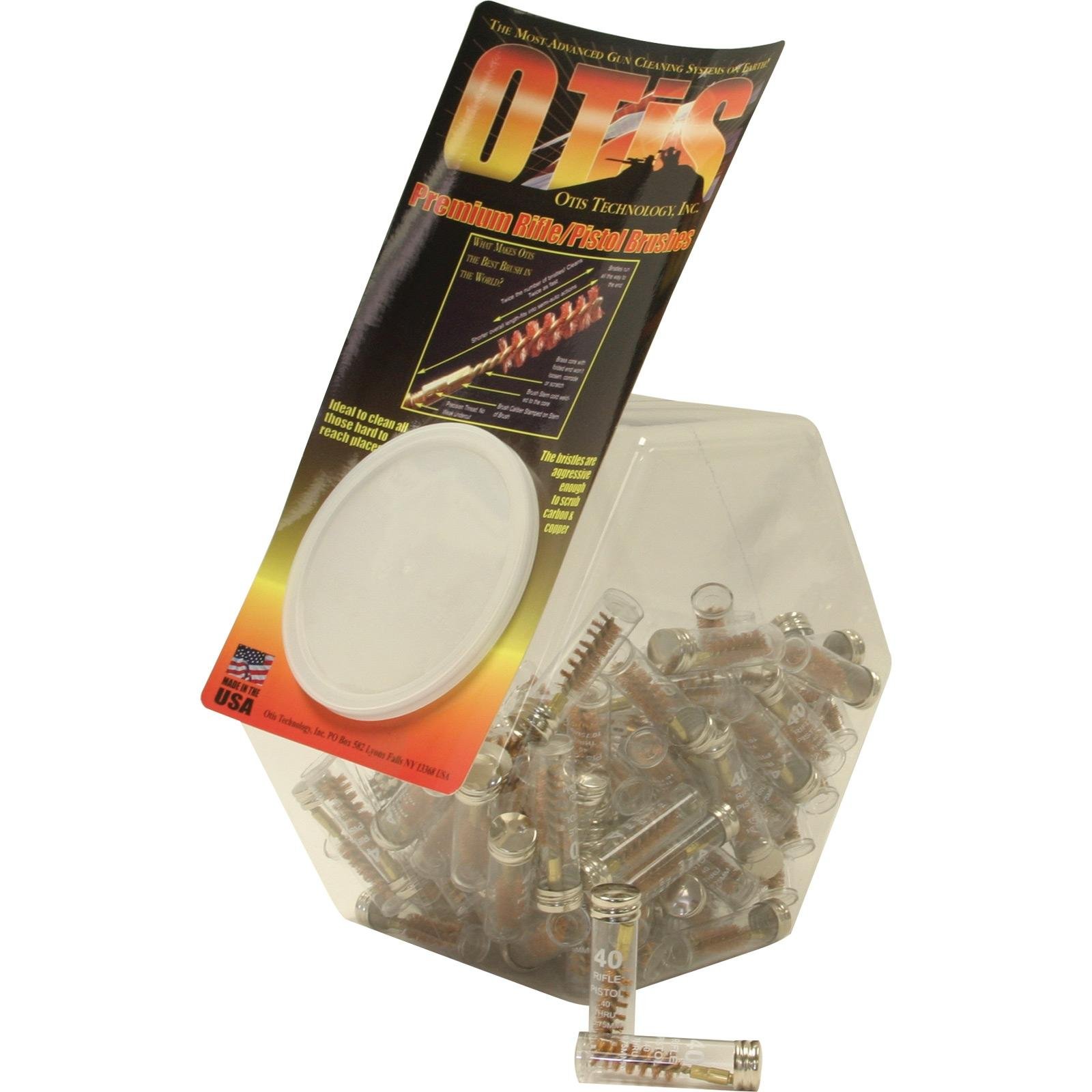 Otis AD-1083-40 Rifle/Pistol Brushes .40 Cal, 100 Count - Otis Technology