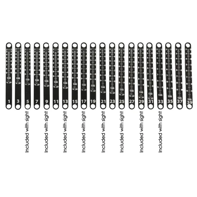 Axcel Achieve XP Metal Sight Tape Scale #23 and #24 - Axcel