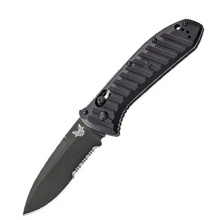 Benchmade Presidio II Auto Axis Serrated Black Knife - 5700SBK - Benchmade