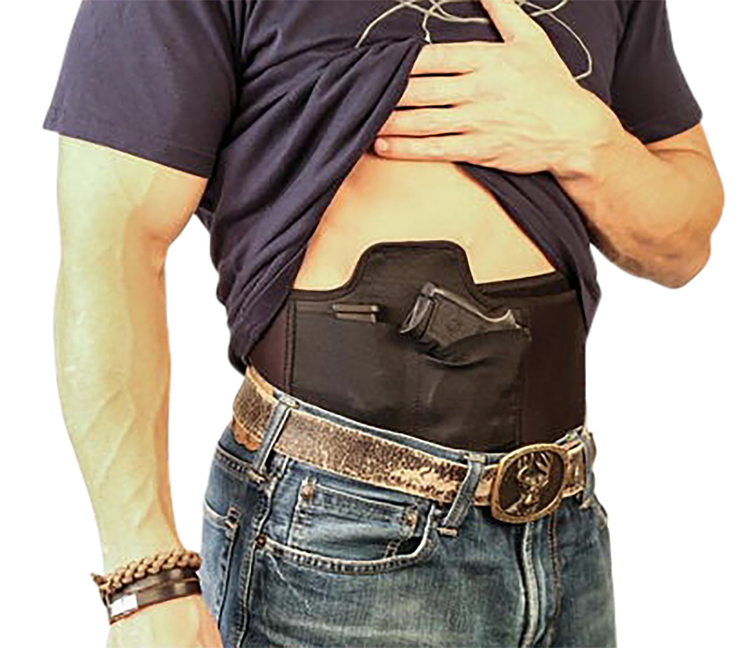 Buy Battenfeld 1092405 Caldwell Tac Ops XL Belly Band Holster, Moisture-Wicking Material, Brown online