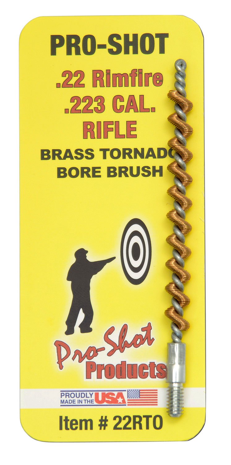 Buy Pro-Shot 22RTO Tornado Bore Brush .22/ .223/ 5.56mm Cal Rifle #8-32 Thread Brass Spiral Wound Loop online