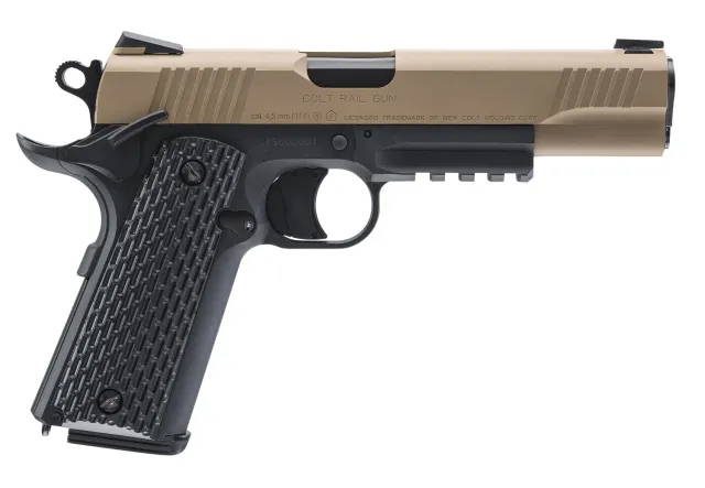 Colt M45 CQBP Air Pistol 4.5MM CO2 Black - 19 Round Capacity - Umarex Usa - 4.5MM (.177)