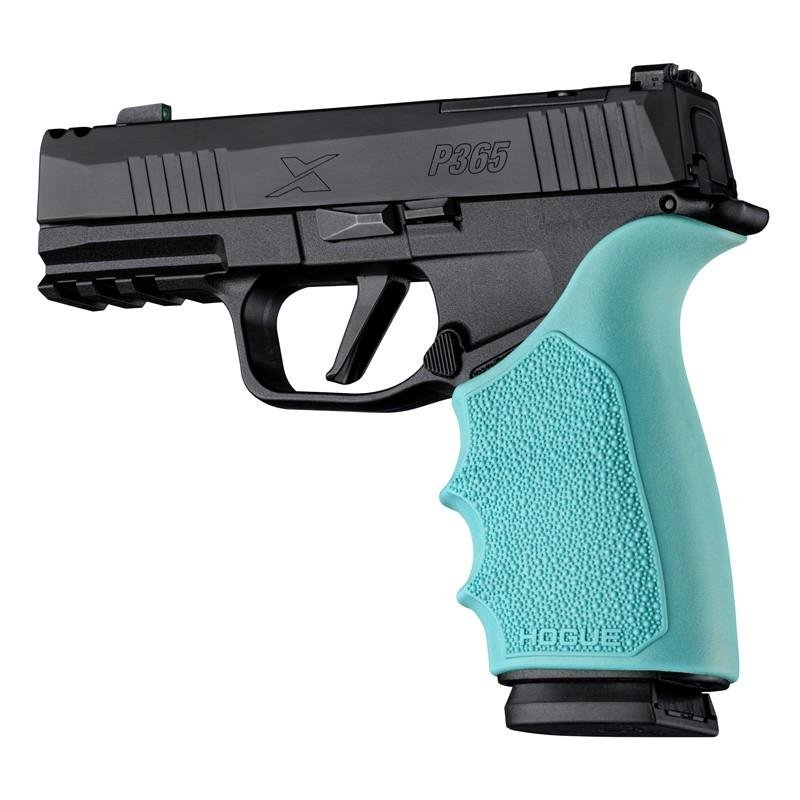 Buy Hogue HandAll Beavertail Grip Sleeve Aqua Textured Fits Sig P365 XMacro online