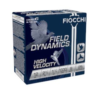 Fiocchi 12HV9 12 Gauge 2.75 in 1.25 oz 9 Shot 1330 fps 25 Rounds - Fiocchi - 12 Gauge