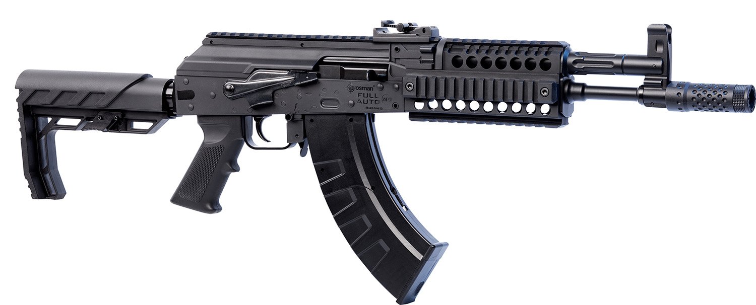 Crosman AK1 CO2 Full Auto Folding Stock 28 Round Black CAK1 - Crosman - 177