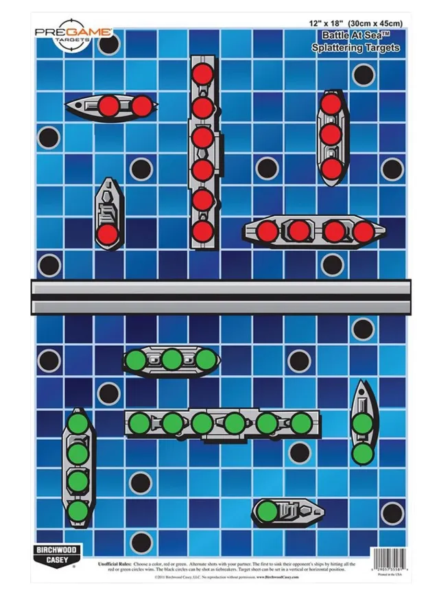 Birchwood Casey Pregame Battle at Sea 35581 12x18 Blue 100 Pack 12" X 18" - Birchwood Casey - 12" X 18"