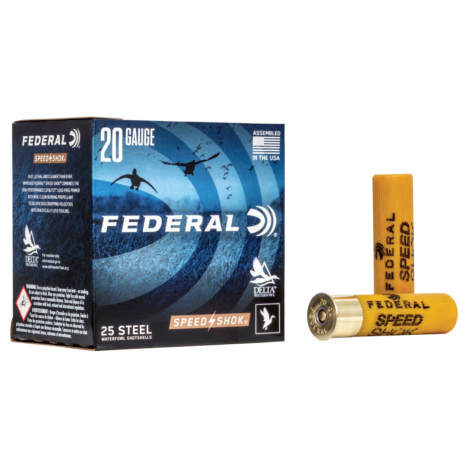 Federal WF2092 Speed-Shok 20 Gauge 3 in 7/8 oz #2 Shot 25 Rounds - Federal Premium Ammunition - 20 Gauge