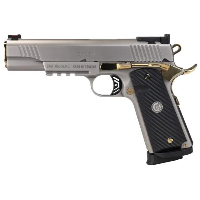 EAA 390399 MC1911 Negotiator 38 Super 5" Titanium Nitrate Semi-Auto Pistol - EAA - .38 SUPER AUTO