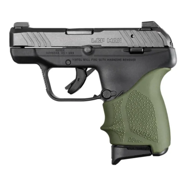 Hogue 18131 Beavertail Grip Sleeve Olive Drab Green Fits Ruger LCP Max - Hogue