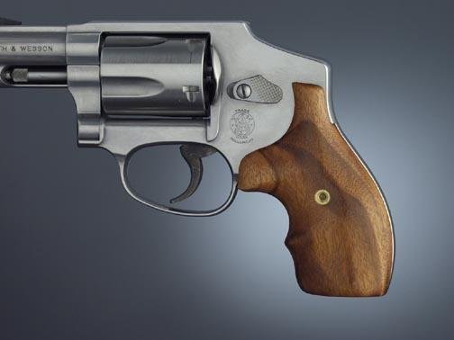 Hogue 61250 Bantam Grip Goncalo Alves Wood J-Frame Round Butt - Hogue