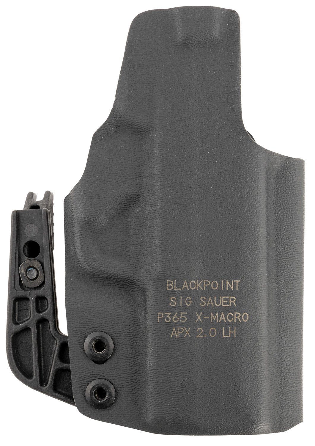 Sig Sauer P365-XMACRO IWB Holster Kydex Black Left-Hand - Sig Sauer