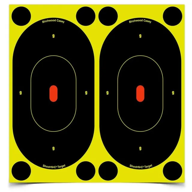 Birchwood Casey Shoot-N-C 7" Silhouette Targets with Pasters - 60 Pack - Birchwood Casey - 7"