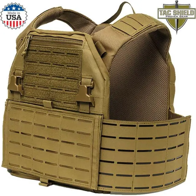 Tac Shield RZR Plate Carrier Coyote Tactical Gear