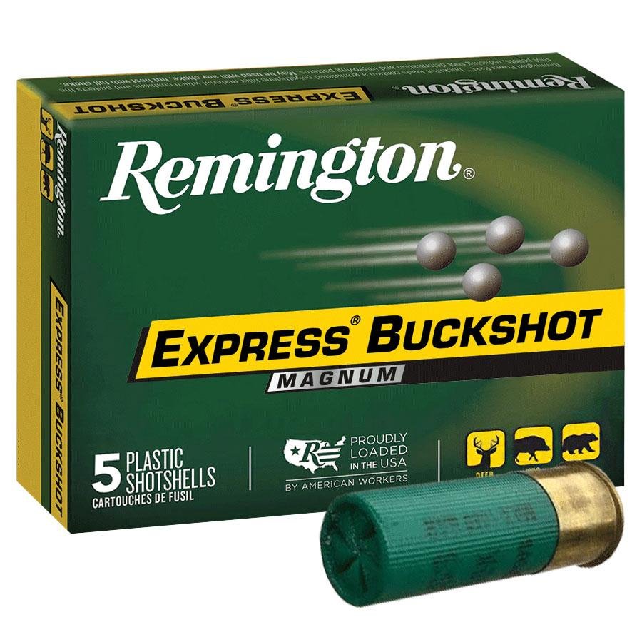 Remington Express Magnum Buckshot 12 Gauge 3.5" #00 1125 FPS 5 Rounds - Remington Arms Company, LLC - 12 GAUGE 3.5"
