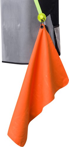 Beretta OG481T227104FFUNI Shooting Towel Orange Microfiber with Carabiner - Beretta